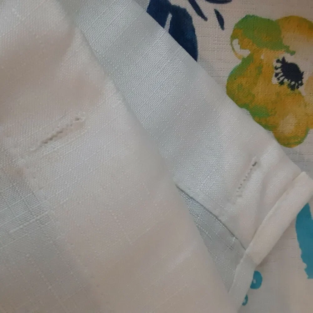 Floral Cloth Shower Curtain Meandering Roses Cottage French